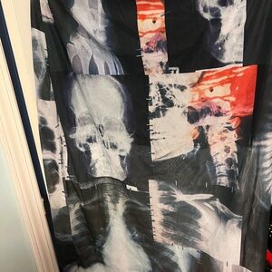 X-Ray Print midi skirt ON HOLD